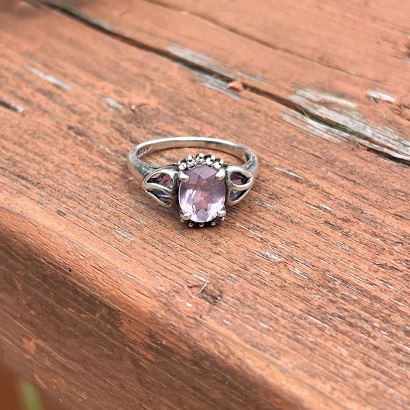 amethyst silver ring - Picture 3 of 9